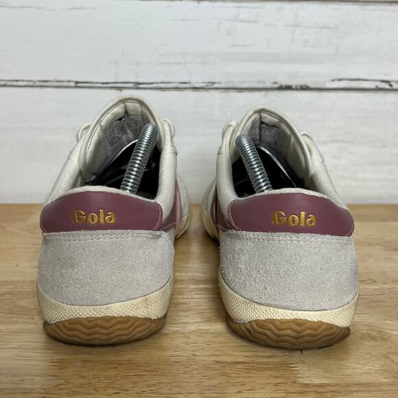 Gola Badminton Low Top Sneakers Dusty Rose Shoe Size 11 - Picture 6 of 11